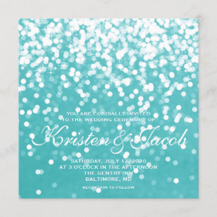 Invitation - Turquoise Mariage pétillant
