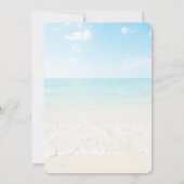 Invitation turquoise Ocean A Beach paradis douche nuptiale (Dos)