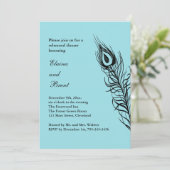 Invitation Turquoise Shake your Tail Feathers RehearsalDiner (Debout devant)