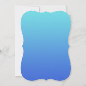 Invitation Turquoise Snowflake Bracket Hiver Mariage Invitati (Dos)