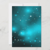 Invitation Turquoise Sparkle Diamond Tiara Photo Quinceanera (Dos)