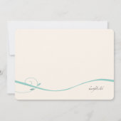 Invitation Turquoise Swirls (Dos)