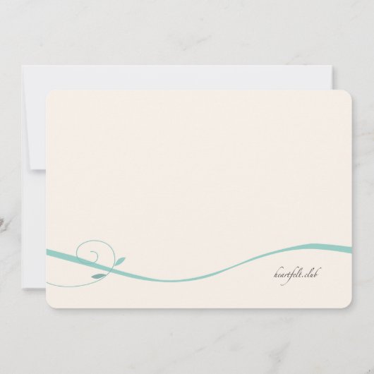Invitation Turquoise Swirls (Dos)