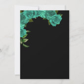 Invitation Turquoise Turquoise Vert Rose Or Elegant Quinceañe (Dos)