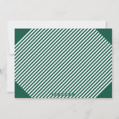 Invitation Turquoise Vert Blanc Gras Typographie Partie de gr (Dos)