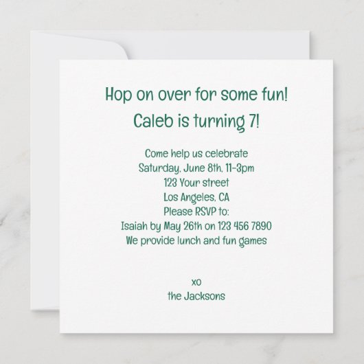 Invitation Turtles celebrating birthday with cake and hats (Dos)