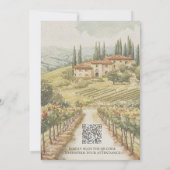 Invitation Tuscan Vineyard Destination Wedding Suite (Dos)