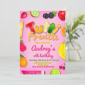 Invitation Tutti Fruitti - Fruits Anniversaire (Debout devant)