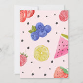 Invitation Tutti Frutti Fruit 1er 3e 4e 6e 7e 8e 9e (Dos)