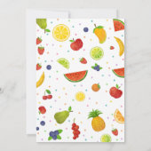Invitation Tutti Frutti | Fruit Fête Anniversaire (Dos)