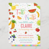 Invitation Tutti Frutti | Fruit Fête Anniversaire (Devant / Derrière)