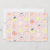 Invitation Tutti Frutti Pastel Fruit 2ème photo Anniversaire (Dos)