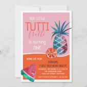 Invitation Tutti Frutti Premier anniversaire (Devant)