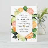 Invitation Tutty Fruit Citrus Anniversaire (Debout devant)