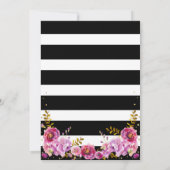 Invitation Tutu Ballerina Étincelle Florale Dixième anniversa (Dos)