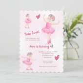 Invitation Tutu Ballerine Douce (Debout devant)