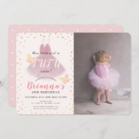 Tutu Cute Ballerina Pink & Gold Photo 2e anniversa