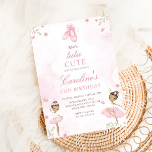 Invitation Tutu Cute Ballet Danseuse Ballerina Anniversaire