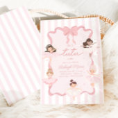 Invitation Tutu Cute Girls 2e anniversaire de Ballerina