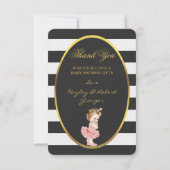 Invitation Tutu Cute Princess Ballerina Merci (Dos)