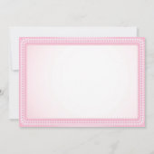 Invitation Tutu de chaussure à talon haut rose Fête bébé Perl (Dos)