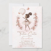 Invitation Tutu Mignon Ballerine Ballet Anniversaire (Devant)
