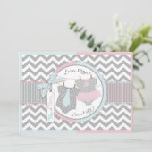 Invitation Tutu ou Cravate & Chevron Imprimer Revue genre (Debout devant)