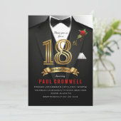 Invitation Tuxedo 18 ans Tenue de soirée (Debout devant)