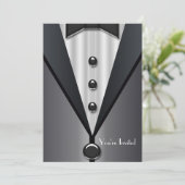 Invitation Tuxedo Black Cravate Formel Event (Debout devant)