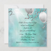Invitation Tuxedo Champagne Confetti Nouvel An (Dos)