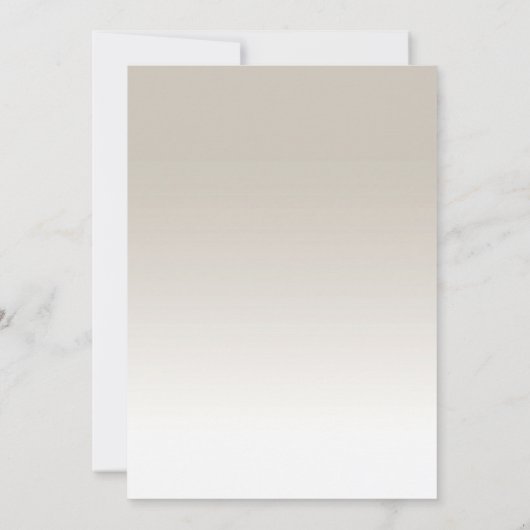 Invitation Tuxedo et Mariage vestimentaire (Dos)