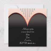 Invitation Tuxedo Party robe Cravate noire (Dos)