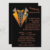 Invitation Tuxedo - Steampunk Bachelor Party (Devant / Derrière)