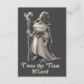 Invitation T'was The 'Tism M'lord Funny Frog Wizard Meme  (Devant)