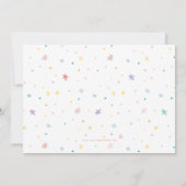 Invitation TWEEN ANNIVERSAIRE FÊTE couleurs pastel fêtons (Dos)