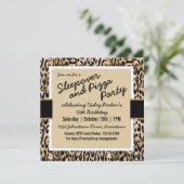 Invitation Tween Poster de animal tendance/fête d'anniversair (Debout devant)