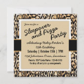 Invitation Tween Poster de animal tendance/fête d'anniversair (Devant)