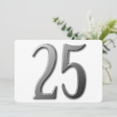 Invitation Twenty Five (Debout devant)
