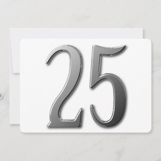 Invitation Twenty Five (Devant)