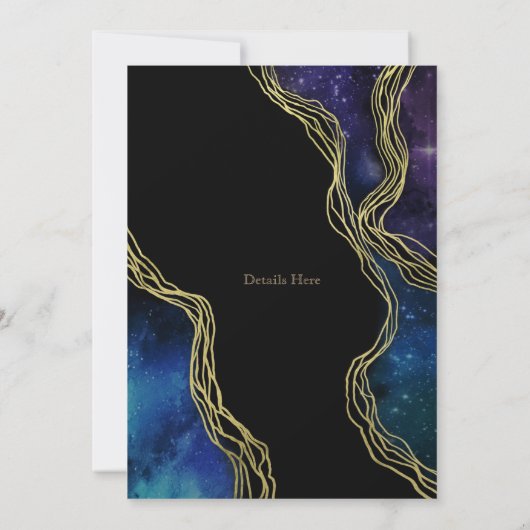 Invitation Twilight Moon Phases Dark and Moody Mariage Invita (Dos)