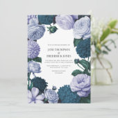 Invitation Twilight Navy, Mist Lavender & Silver Periwinkle (Debout devant)