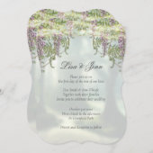 Invitation Twilight Wisteria Woodland Fairytale Mariage (Devant / Derrière)