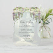 Invitation Twilight Wisteria Woodland Fairytale Mariage (Debout devant)