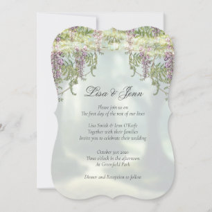 Invitation Twilight Wisteria Woodland Fairytale Mariage