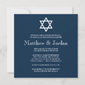 Invitation Twin Bar Mitzvah - Moderne (Devant)