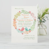 Invitation Twin Birdies (Debout devant)