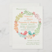 Invitation Twin Birdies (Devant / Derrière)