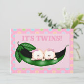 Invitation Twin Girl Shower (Debout devant)