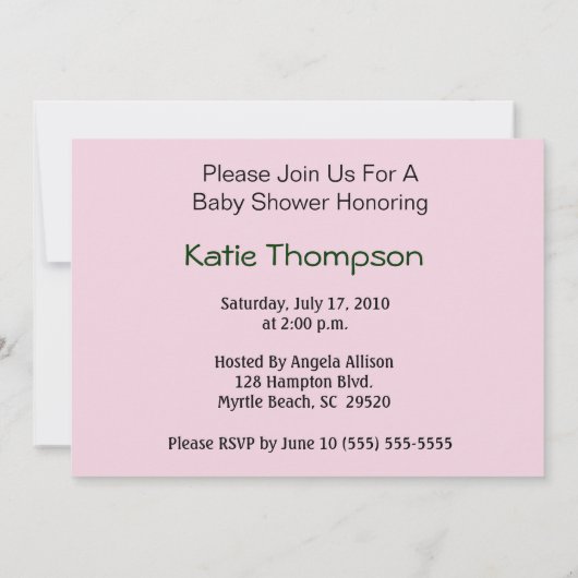 Invitation Twin Girl Shower (Dos)