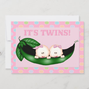 Invitation Twin Girl Shower